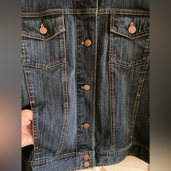 Jacket Blue Jean Womens Izod Denim Jacket - Picture 9 of 10